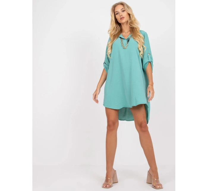 Dámské šaty volného střihu DHJ SK V2209 Mátová - FPrice