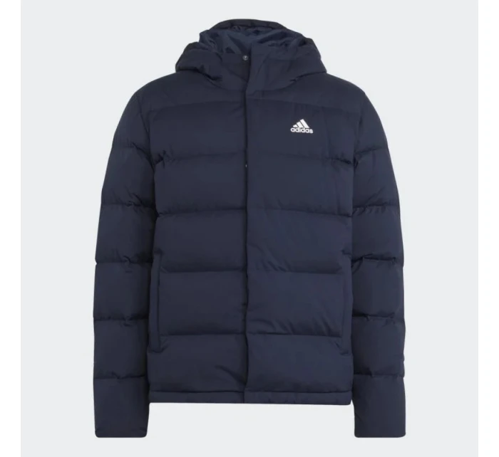 Pánská péřová bunda s kapucí M model 21859205 Tmavě modrá - ADIDAS Pánská péřová bunda s kapucí M model 21859205 Tmavě modrá - ADIDAS