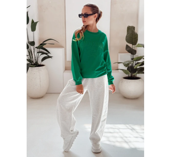 Dámská mikina CALIFORNIA DREAM zelená FashionStreet BY1196