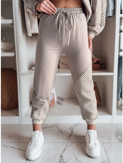 Dámské tepláky ELEGRA mocha FashionStreet UY2515 Dámské tepláky ELEGRA mocha FashionStreet UY2515