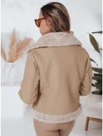 Dámská zimní bunda ramones s kožešinou béžová Dstreet model 21990806 - FashionStreet