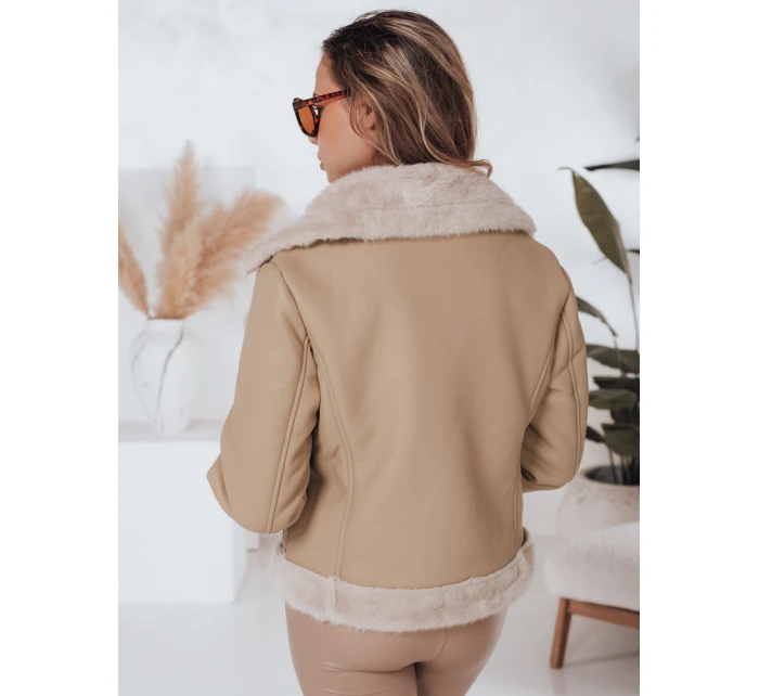 Dámská zimní bunda ramones s kožešinou béžová Dstreet model 21990806 - FashionStreet