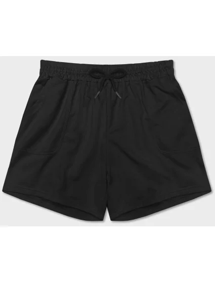 Černé dámské teplákové šortky (8K950-3)