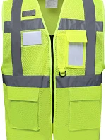 Yoko HVW 820 Hi-Vis síťovaná bezpečnostní vesta 79.W820 hi vis yellow
