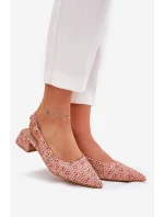 Pletené Dámské Sandály Na Podpatku Multikolor model 21687139 - Boto Pletené Dámské Sandály Na Podpatku Multikolor model 21687139 - Boto