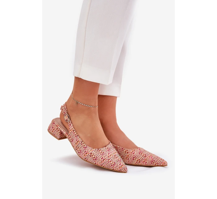 Pletené Dámské Sandály Na Podpatku Multikolor model 21687139 - Boto Pletené Dámské Sandály Na Podpatku Multikolor model 21687139 - Boto