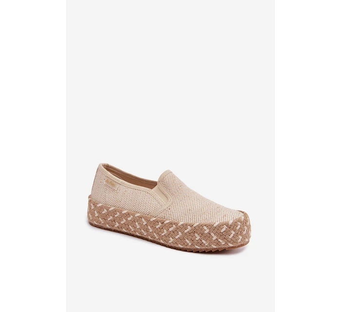 Dámské na platformě s pletením  béžové model 22100195 - Lee Cooper