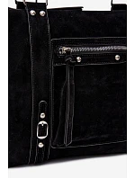 Velká kabelka z imitace semiše Černá model 22220953 - Flora&Co Velká kabelka z imitace semiše Černá model 22220953 - Flora&Co