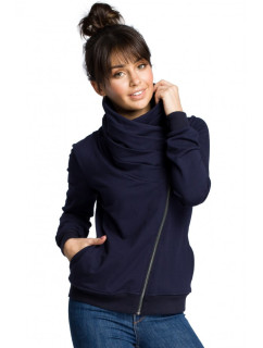 model 18001782 Mikina s kapucí na zip tmavě modrá - BeWear