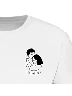 Personalizované dámské tričko - pár v objetí Personalizované dámské tričko - pár v objetí