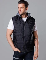 Pánská prošívaná mikina bez rukávů černá (8M983-392)