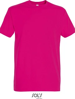 SOL'S Imperial Tričko z těžké bavlny 25.1500 fuchsia