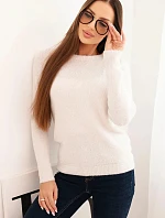 Svetr dámský z baby alpaky s dlouhým rukávem béžový