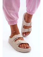 Dámské Pěnové Žabky Na Platformě Béžové model 21665260 - EVENTO Dámské Pěnové Žabky Na Platformě Béžové model 21665260 - EVENTO