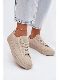 Nízké dámské tenisky Big Star model 22101556 béžové - Big Star Shoes