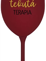 MAMINKINA TEKUTÁ TERAPIA - bordovy pohár na víno 350 ml
