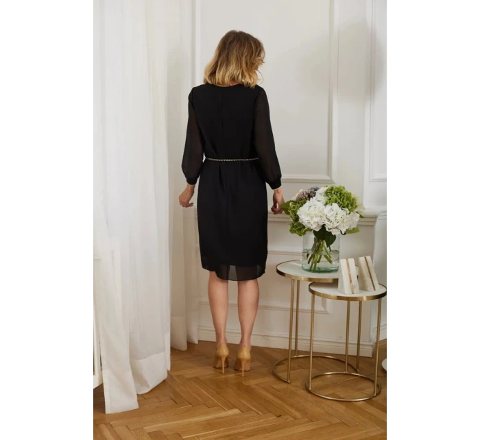 Dámské večerní šaty M306 černé - La Aurora