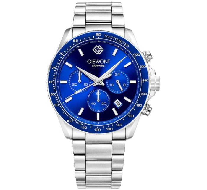Pánské hodinky Giewont Chronograph Sapphire Silver Blue GW3520-B3 Pánské hodinky Giewont Chronograph Sapphire Silver Blue GW3520-B3