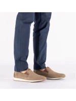 Skórzane męskie  brązowe model 22034143 - Rieker