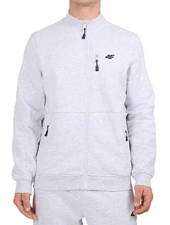 Pánská mikina 4F M2547 cool light grey melange 4FWMM00TSWSM2547 27M pánské