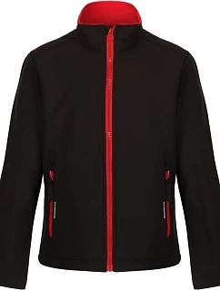 Regatta TRA 732 Dětská 2-vrstvá softshellová bunda "Ablaze" 36.A732 black/classic red