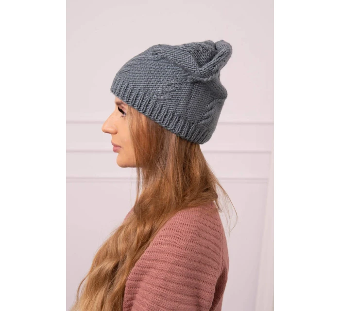 Dámská čepice  tmavě šedá model 18752451 - K-Fashion