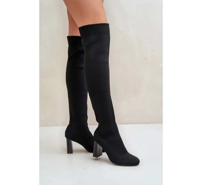 Kozačky Se Na Podpatku Černé model 21679786 - Boto Kozačky Se Na Podpatku Černé model 21679786 - Boto