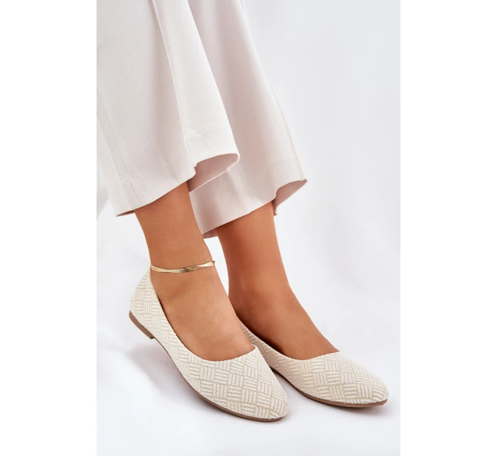 Dámské Ploché Baletky S Zlaté model 21689082 - Boto