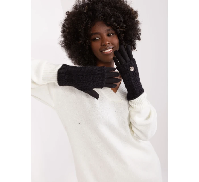 Rękawiczki AT RK model 19341576 czarny - FPrice Rękawiczki AT RK model 19341576 czarny - FPrice