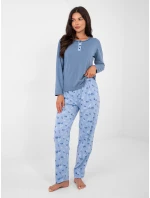 Pyžamo DU PI FP 007.69 šedomodré