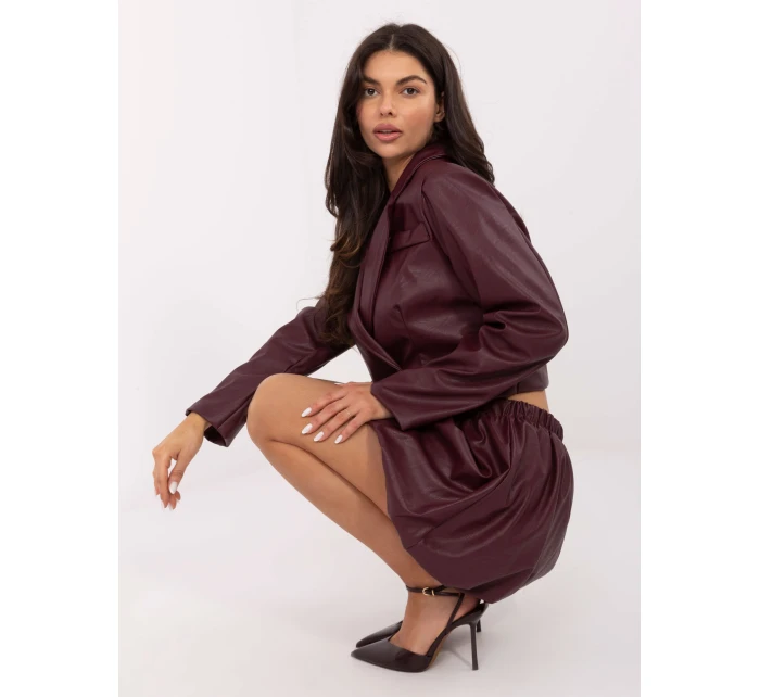 Spódnica IT SD model 21749928 bordowy - FPrice Spódnica IT SD model 21749928 bordowy - FPrice