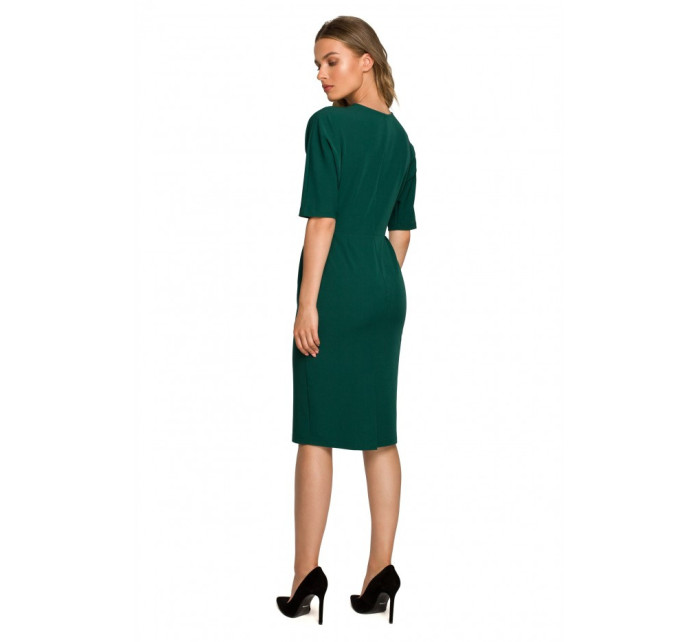 model 18004543 Zavinovací šaty zelené - STYLOVE