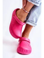 Dámské nazouvací pantofle Big Star - fuchsiová