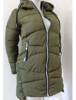 Dámská zimní bunda s kapucí ty0136 zelená - Goodlooking Dámská zimní bunda s kapucí ty0136 zelená - Goodlooking