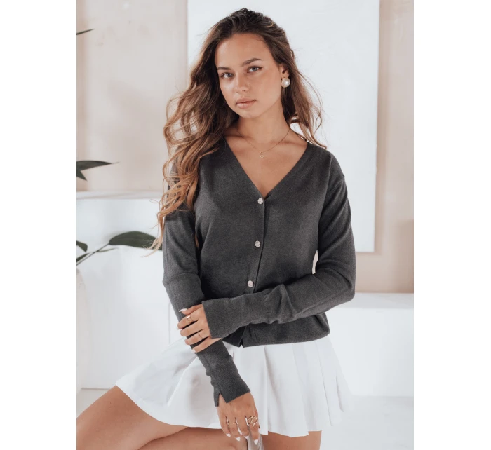 Dámský tmavě šedý svetr CHICGLOW FashionStreet MY2498