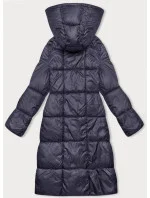 Tmavě modrá dlouhá dámská zimní bunda model 21245936 - W COLLECTION