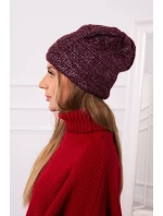 Fleecová čepice Edyta K298 tmavě fialová