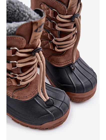 Vysoké Teplé Dětské Sněhule Se Hnědé model 21676886 - Lee Cooper Vysoké Teplé Dětské Sněhule Se Hnědé model 21676886 - Lee Cooper