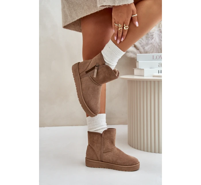 Dámské Sněhule Big Star OO274A165 Béžové