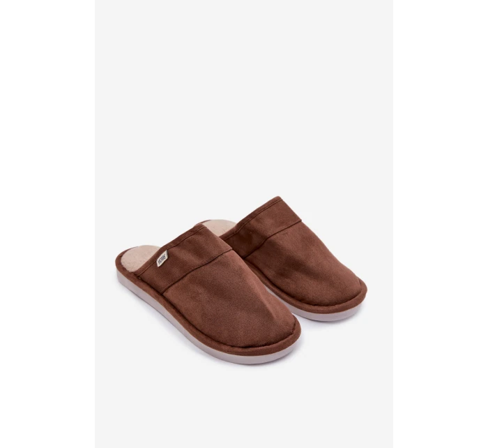 Pánské hnědé pantofle model 21793839 - Boto Pánské hnědé pantofle model 21793839 - Boto