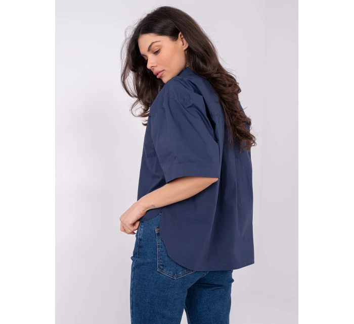 Halenka D70089M11339A tmavě modrá Halenka D70089M11339A tmavě modrá