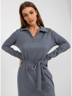 LK SK 509227 šaty.83P tmavě šedá