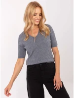 Sweter PM SW B model 21305710 ciemny szary - FPrice Sweter PM SW B model 21305710 ciemny szary - FPrice