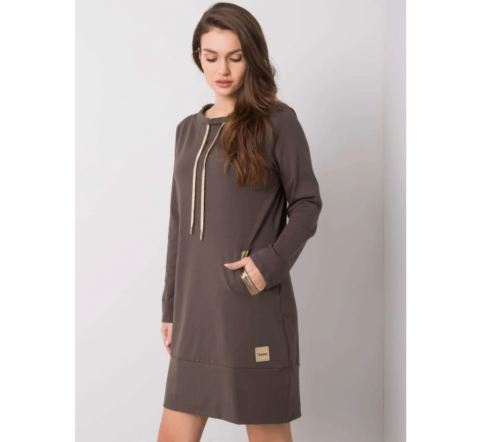 Šaty RV SK 6067.15X tmavá khaki Šaty RV SK 6067.15X tmavá khaki