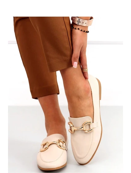 Dámské boty / mokasíny MM-848 světle béžová - Lovery Dámské boty / mokasíny MM-848 světle béžová - Lovery
