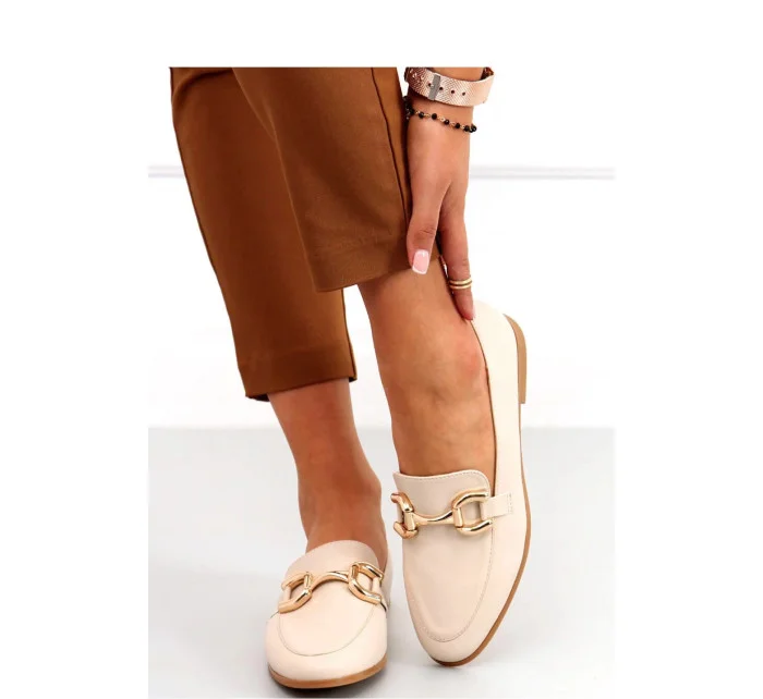 Dámské boty / mokasíny MM-848 světle béžová - Lovery Dámské boty / mokasíny MM-848 světle béžová - Lovery