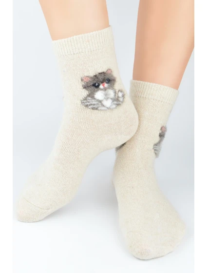 VLNĚNÉ PONOŽKY CAT SW017