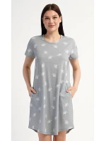 Dámské domácí šaty s krátkým rukávem model 22405588 - Vienetta Dámské domácí šaty s krátkým rukávem model 22405588 - Vienetta