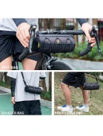 Brašna na kolo na řídítka Rockbros, černá trubka