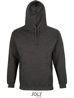 SOL'S Condor Unisex mikina s kapucí 25.3815 charcoal melange